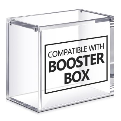 Cinnvoice 3 Pcs Acrylic Magnetic Case Compatible with Booster Box Protective Case Stackable 4mm Thick Magnetic Closure Box Gifts for Collectors, Cards Not Included