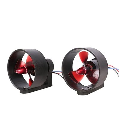 12V 24V Brushless Motor Underwater Thruster With 3 Propeller For RC Boat Ship Model DIY Kits Accessories Parts Compatible With Most RC Watercraft(1 Pair)
