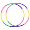 2-Pack Kids Exercise Hoops for Ages 4-10, 67.5cm 8-Section Detachable & Adjustable Fitness Hoops, Lightweight Play Circle for Indoor Outdoor Active Games, Gift for Toddlers Girls Boys view 1