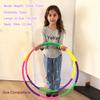 2-Pack Kids Exercise Hoops for Ages 4-10, 67.5cm 8-Section Detachable & Adjustable Fitness Hoops, Lightweight Play Circle for Indoor Outdoor Active Games, Gift for Toddlers Girls Boys view 3