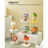 4 Pack Display Boxes Clear Small Display Case for Mini Pop Figures, Stackable Acrylic Dustproof Blind Box for Funko Pop Figures, Collectibles, Mini Toys, Vinyl Figures view 2