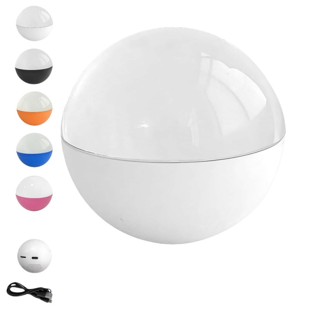 Memory Sphere Ball,2025 New Crystal Ball Video Player,Video Crystal Ball,Support Digital Video Playback Function,Suitable for Birthdays or Weddings, Couples, Families and Pets (White)