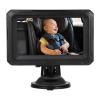 Asixxsix Baby Car Camera HD 1080P, Baby Car Mirror with Camera, USB Plug, 4.3" HD Night Vision Function and 360 Rotation Plug, Facing Monitor for Infants Kids Pets view 1