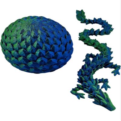 2 Pack Dragon Eggs with Dragon Inside, Dragon Egg Fidget Toy, 3D Dragon Eggs with Dragon Inside, Mystery Dragon Egg, 3D Printed Dragon Egg, Stocking Easter Basket Stuffers