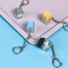 1/6 Pcs Toy Keychain Versatile Stress Relief Button Keyring Mechanical Switch Rings Fashionable Accessories Jewelry For All Kinds Of People view 3