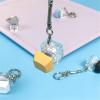 1/6 Pcs Toy Keychain Versatile Stress Relief Button Keyring Mechanical Switch Rings Fashionable Accessories Jewelry For All Kinds Of People view 4