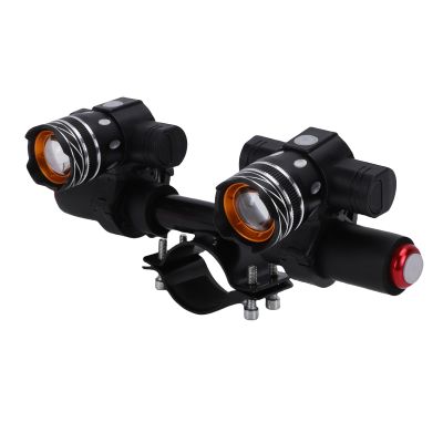 SUNGOOYUE Scooter Handlebar Light, Adjustable USB Rechargeable Bike Light Aluminum Alloy for Electric Scooter ES2 ES4