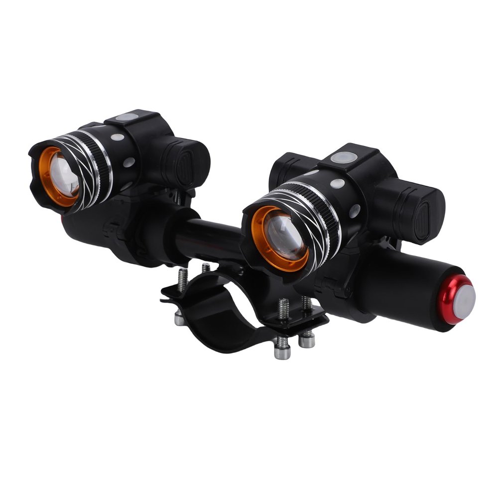 SUNGOOYUE Scooter Handlebar Light, Adjustable USB Rechargeable Bike Light Aluminum Alloy for Electric Scooter ES2 ES4