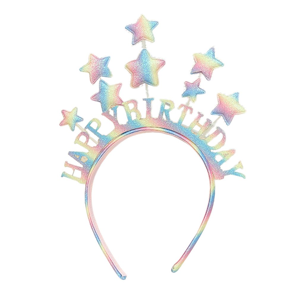 Birthday Headwear Headband Photo Props Party Cosplay Costumes Colorful Dancing Star New Year Star Kids