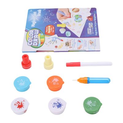 Alomejor Kids Painting Set, Color Changing Brush with Soft Tip Design for Children Art Activities and Creative Learning