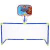 Akozon Item Title Indoor Outdoor Mini Basketball and Soccer System Complete Sports Set with Backboard Goal Balls Pumpkey Words Hoops for Youth Kit Football Setfeatures view 3