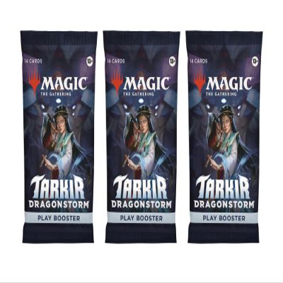 3 Packs Magic The Gathering Play Booster Pack Lot MTG Tarkir: Dragonstorm