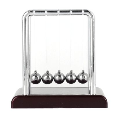 WAHEWUD Pendulum Balls, Swing Balance Ball Plastic Sturdy Steel Fun Science Physics Tool Newtons Cradle Balance, Stress Relief Ornaments for Home Study Desk Decoration