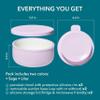 Pandaloo Porcelain Kids Bowls with Removable Silicone Sleeve & Lid  Strong Suction Base, Microwave & Dishwasher Safe, Toddler-Proof, Non-Slip Ceramic Feeding Bowls for Babies & Toddlers (Set of 2) view 2