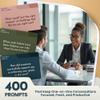 400 One-on-One Meeting Conversation Cards for Managers  2.5" x 1.75" Question Cards to Support Staff, Enhance Employee Growth Conversations, and Strengthen Your Team view 2