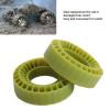 SPYMINNPOO 2pcs RC Tire Inserts, Dual Layer Hollow Silicone Inserts with Enhanced Grip & Shock Absorption for 1.0in Tires (Green) view 3