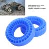 SUNGOOYUE Silicone Tire Inserts, 2pcs Water Proof Silicone RC Wheel Tire Liners with Dual Layer Hollow Structure for 1.0in Tires (Blue) view 3