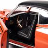 1969 GTO Judge Carousel Red with Black Stripes and Black Vinyl Top Mecum Auctions American Muscle Series 1/18 Diecast Model Car by Auto World AMM1351 view 3