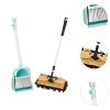 KiBcsLic Children's Broom with Cleaning Kit, Brown mop view 3