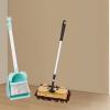 KiBcsLic Children's Broom with Cleaning Kit, Brown mop view 4