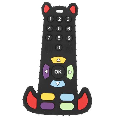 Aqur2020 Remote Control, Silicone Baby Teether Chew Toy with Mold Function for Gum Relief and Oral Development (Bear Model)