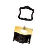 2X 1/12 Scale Dollhouse Bathroom Sink Cabinet Set with Mirror Miniature Furniture Black view 2