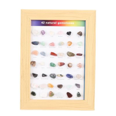 42 Mineral Sets, Rock Collection Sets, Children's Mineral and Crystal Sample Boxes, Suitable for Children and Collectors Gift Sets