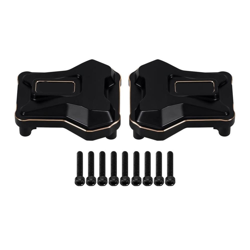 61g Black Coating Brass Differential Axle Cover 1 10 Scale Compatible with Automotive Motorcycle Parts FMS FCX10