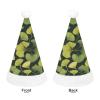 QWNMD Ginkgo BilobaSanta Hat Soft Christmas Party Hat with Printed Design Santa Hat, Suitable for All Ages view 3