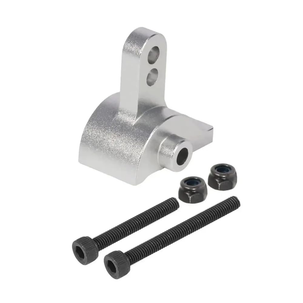 Aluminum AR45 Axle Link Riser Adjustable Rear Anti-Squat Mount 1 10 Scale RC Crawler(Silver)