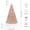 QWNMD Rose GoldSanta Hat Soft Christmas Party Hat with Printed Design Santa Hat, Suitable for All Ages view 2