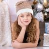 QWNMD Rose GoldSanta Hat Soft Christmas Party Hat with Printed Design Santa Hat, Suitable for All Ages view 4