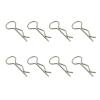 Rc Upgrades Parts For HSP 1/14 1/12 1/10 1/8 1/5 8pcs RC Body Pin R Shell Clip Stainless Steel Key Drift Truck For Buggy Car Accessories(A) view 1