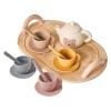 Kids Tea Party Set, Pretend Play Toy for Toddler Ages 3-6, Educational Tea Time Playset Silicone Teapot Cups Scoop, Developmental Toys for Kids Birthday Gift view 2