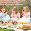 Kids Tea Party Set, Pretend Play Toy for Toddler Ages 3-6, Educational Tea Time Playset Silicone Teapot Cups Scoop, Developmental Toys for Kids Birthday Gift view 3