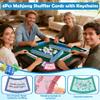 Catcan Mahjong Tile Shufflers, 4 Pack Scalloped Edge Mixers for Effortless Shuffling, Protect Nails & Tiles, Includes 4 Keychains, Funny Sayings Gifts for Mahjong Lovers & Beginners view 3