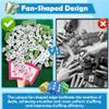 Catcan Mahjong Tile Shufflers, 4 Pack Scalloped Edge Mixers for Effortless Shuffling, Protect Nails & Tiles, Includes 4 Keychains, Funny Sayings Gifts for Mahjong Lovers & Beginners view 4