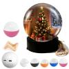 SDRYWXO Memory Orb Christmas Ornament,2.7" 3D Crystal Ball Video Player,Memory Sphere Ball,Custom Video Sphere Uploadable Videos & Photos,DIY Gift for Couples Friends Anniversary,Birthday,Pink,WiFi view 1