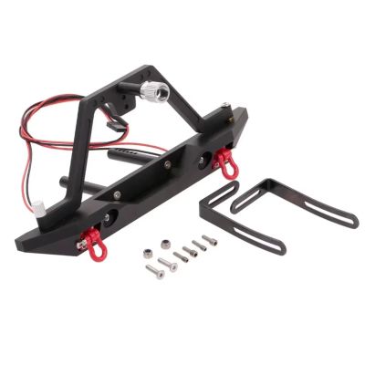 Rc Bumper Compatible With Trxs For TRX-4 For Axial For SCX10 90046 RC Crawler Car Accessories Parts Front Bumper Metal With Light(Rear)