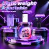 Mini Karaoke Machine for Kids Ages 3-12: Portable Bluetooth Speaker with 2 Wireless Microphone, LED Light Show for Kids 3 4 5 6 7 8 9 10 Year Old Girls Toys Birthday Gifts Toddler view 3
