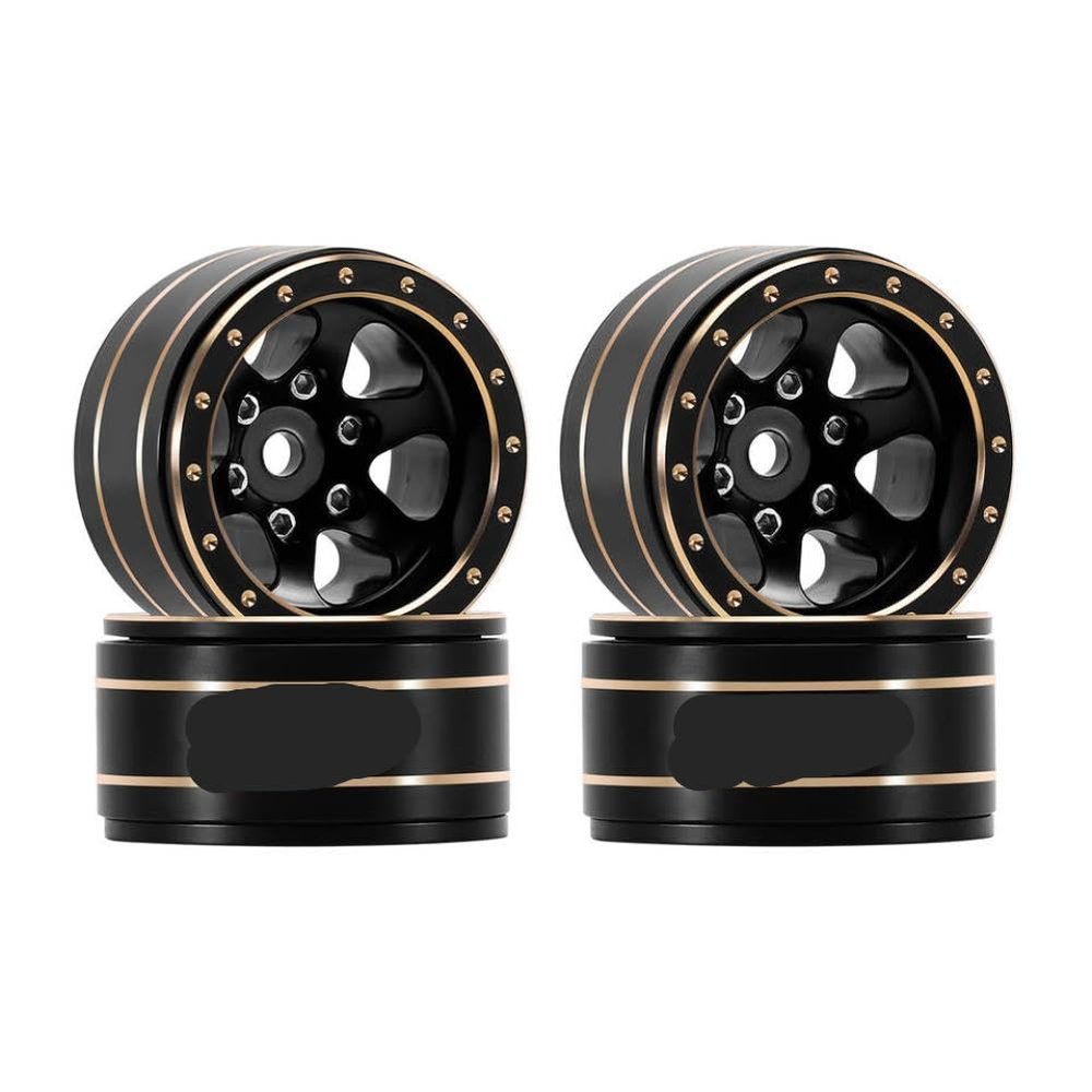 1.0 Inch Brass Beadlock Wheels 2 Pack Compatible With Automotive Motorcycle Parts For Part Number W1012