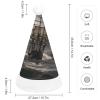 QWNMD Sailing Ship in StormSanta Hat Soft Christmas Party Hat with Printed Design Santa Hat, Suitable for All Ages view 2