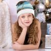QWNMD Beach Coconut TreeSanta Hat Soft Christmas Party Hat with Printed Design Santa Hat, Suitable for All Ages view 4