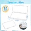 12 Pcs Clear Flat Breast Milk Freezer Storage Organizer, Space Saving Breastmilk Freezer Tray for Breastfeeding Bag Organization, Reusable Breastmilk Storage Containers, 7.48 x 5.11 x 0.67 in (12 Pcs) view 3