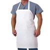 100 Percent Cotton White Bib Apron Size 28" x 35" Heavy Duty Weight view 1
