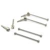 rc car DriveShafts Compatible with WLtoys 144001 144002 124016 124017 124018 124019 RC Car Upgrade Parts Accessories 4Pcs Metal Front Rear CVD Drive Shaft view 1