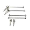 rc car DriveShafts Compatible with WLtoys 144001 144002 124016 124017 124018 124019 RC Car Upgrade Parts Accessories 4Pcs Metal Front Rear CVD Drive Shaft view 2