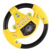 Baby Educational Copilot Steering Wheel Toy Interactive Music Sound Car Steering Wheel Tool with Dynamic Rhythm Suction Cup for Toddlers Kids 4 6 Years Old Plastic 21cm (Yellow) view 1
