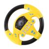 Baby Educational Copilot Steering Wheel Toy Interactive Music Sound Car Steering Wheel Tool with Dynamic Rhythm Suction Cup for Toddlers Kids 4 6 Years Old Plastic 21cm (Yellow) view 3