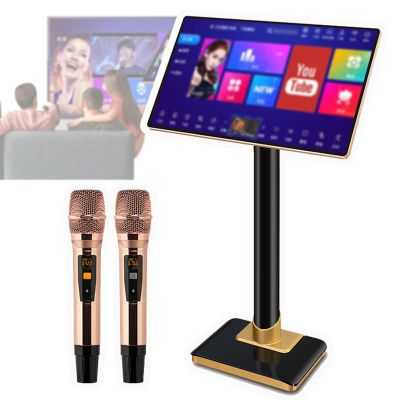 GCLCPAEN 2025 New Karaoke Machine with Screen,21.5 Inch Touch Screen,500g-6t,App/Voice Song Request,Built-in Microphone and Reverb,YouTube Online Play,for Karaoke,Games,Entertainment,Movies 2T